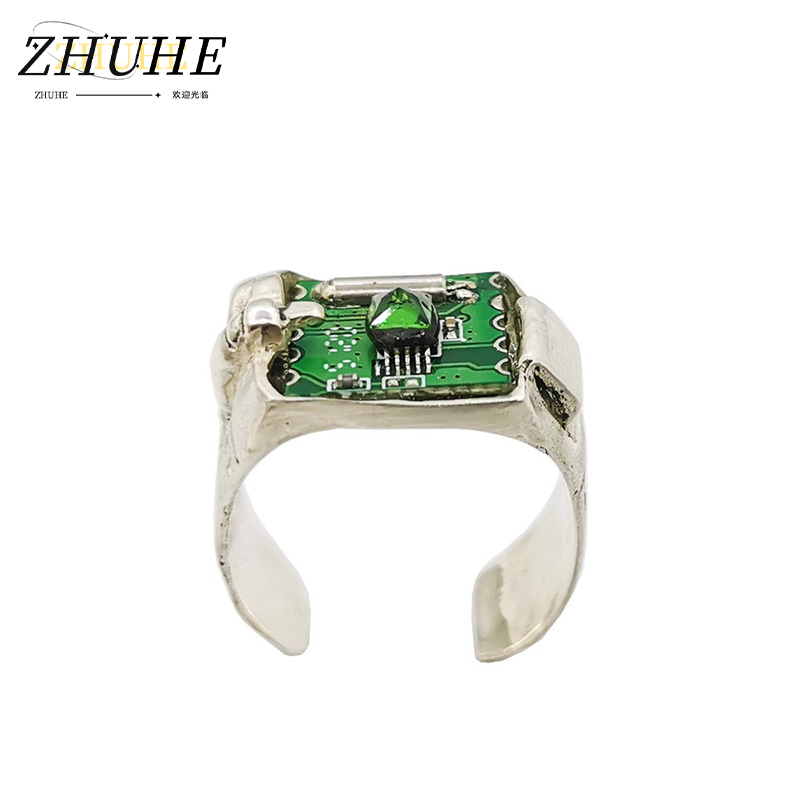 Tech Accessories Industry - Anello Retrò Tech PCB per Uomo