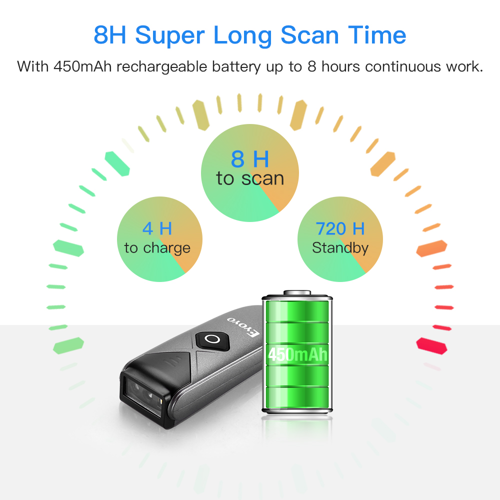Document Scanner Portable - Eyoyo Scanner di codici a barre